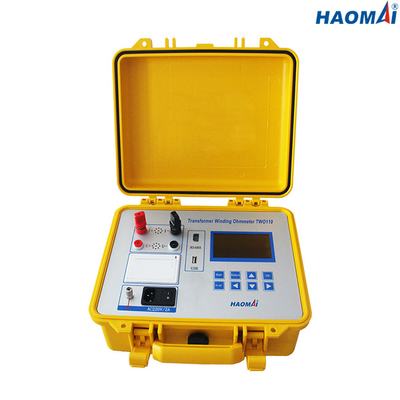 Poids léger de enroulement d'équipement de test de mètre de résistance de transformateur de HAOMAI 10A