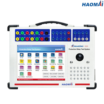 L'essai universel Ultraportable de relais de protection a placé le courant de 6 phases