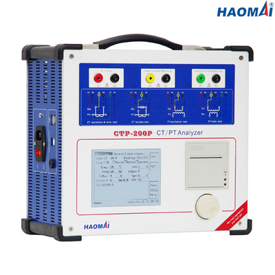 équipement de test de transformateur de courant de 120V 60Hz, analyseur portatif de VT de CT